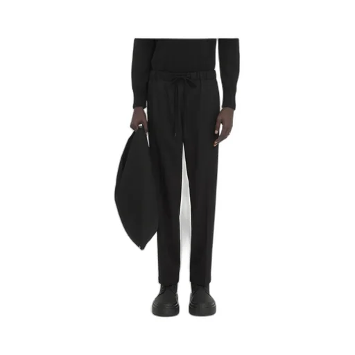 Mid-Rise Drawstring Trousers