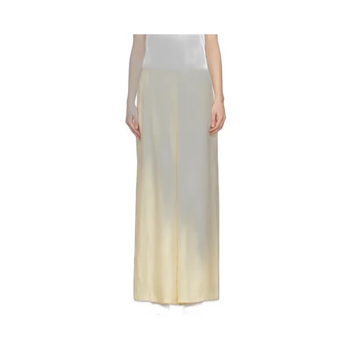 Numbers Motif Jacquard Wide Leg Trousers
