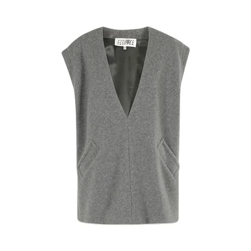 V-Neck Felted Vest