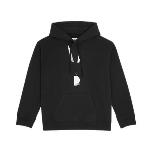 Logo Printed Long-Sleeved Hoodie