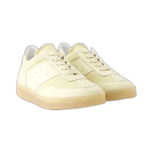 Panelled Lace-Up Sneakers