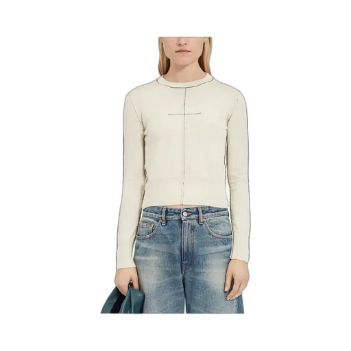 Crewneck Cropped Knit Jumper