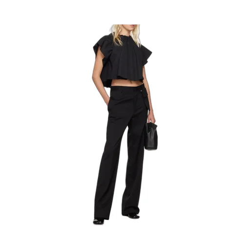 Logo-Embroidered Tailored Trousers