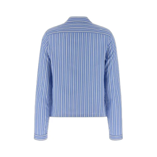 Striped Poplin Pajama Shirt