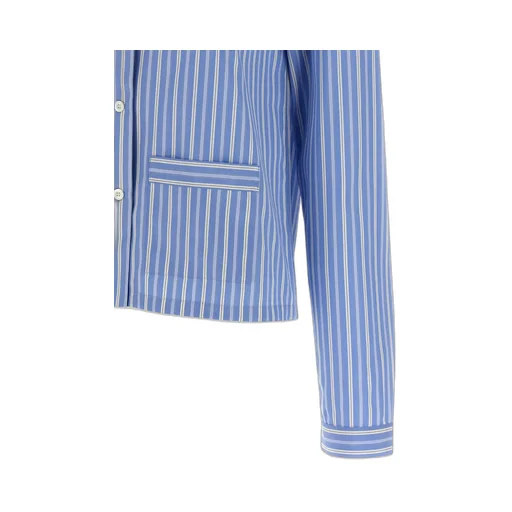 Striped Poplin Pajama Shirt