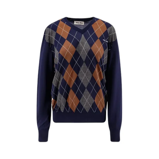 V-Necked Wool Sweater