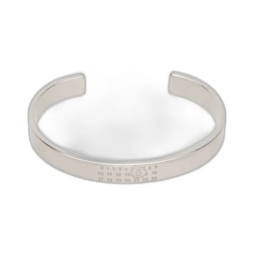 Numeric Engraved Cuff Bracelet