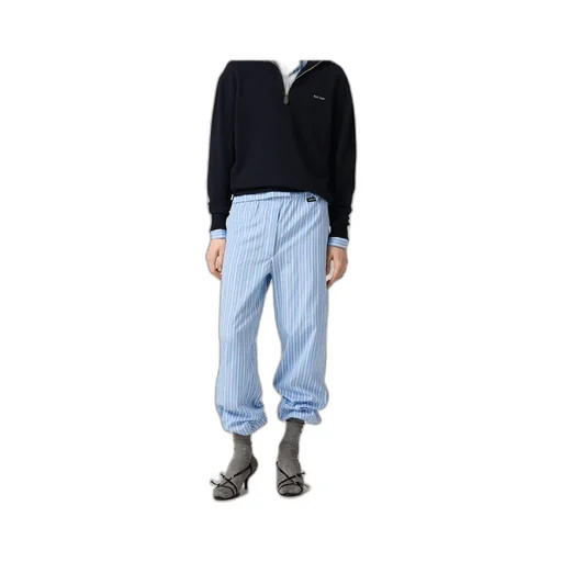 Striped Poplin Pajama Pants