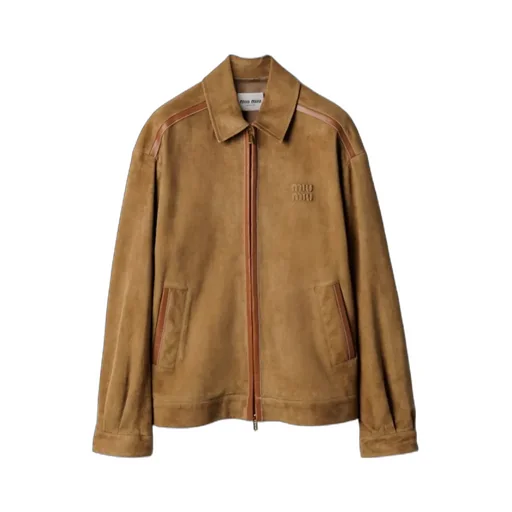 Suede Blouson Jacket