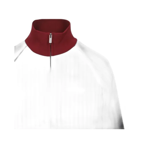 Pinstriped Zipper Blouson Jacket