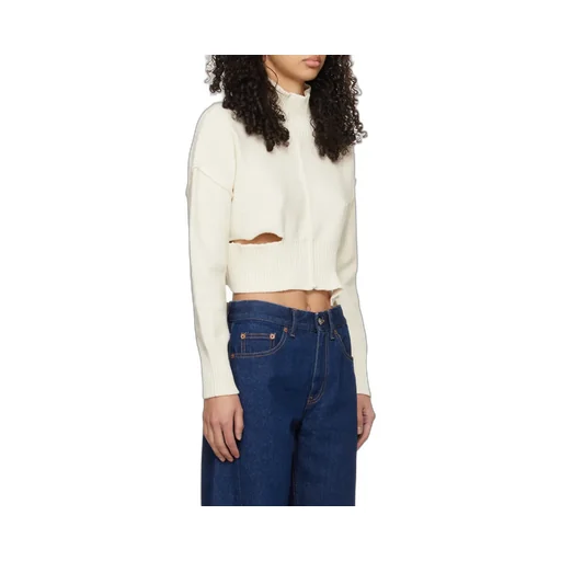 High-Neck Cut-Out Jumper