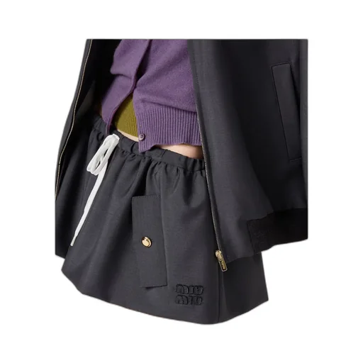 Bonded Kid Mohair Miniskirt