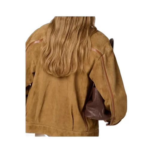 Suede Blouson Jacket