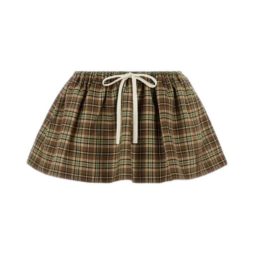 Checked Mini Skirt