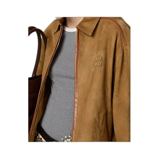 Suede Blouson Jacket