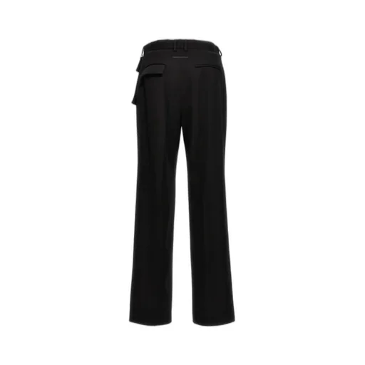 Logo-Embroidered Tailored Trousers