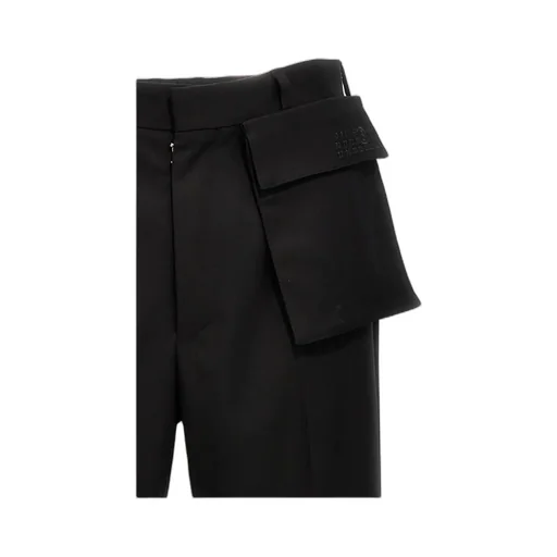 Logo-Embroidered Tailored Trousers