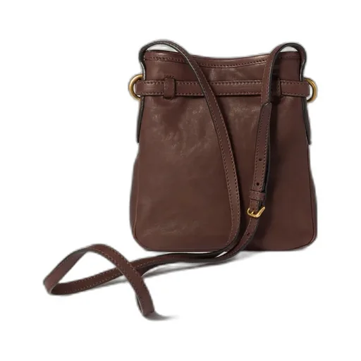 Embossed-Logo Leather Pouch