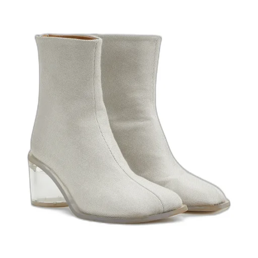Anatomic Transparent Heeled Ankle Boots