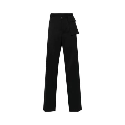 Logo-Embroidered Tailored Trousers