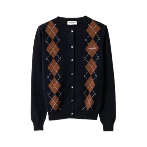 Crewneck Button-Up Cardigan