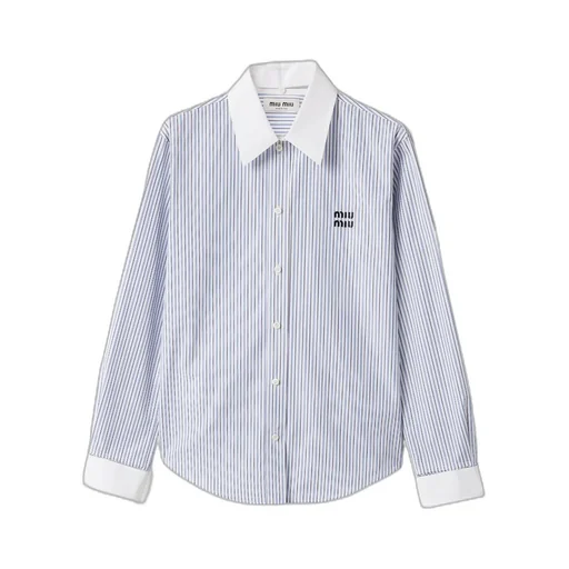 Striped Poplin Shirt