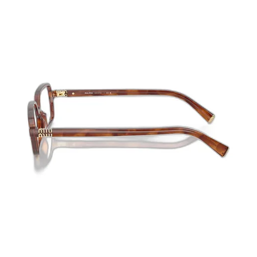 Tortoiseshell-Pattern Rectangle-Frame Glasses