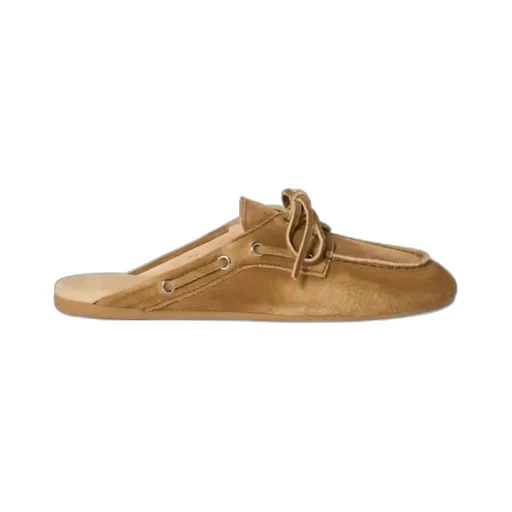 Lace-Up Flat Mules