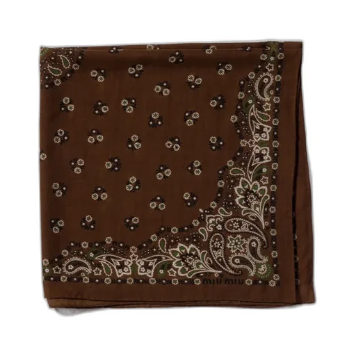 Printed Wool And Cashmere Scarf