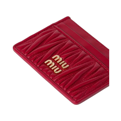 Matelassé Nappa Leather Card Holder