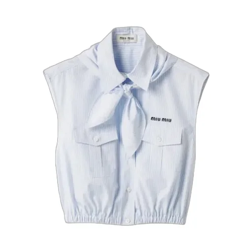 Logo-Embroidered Sleeveless Shirt