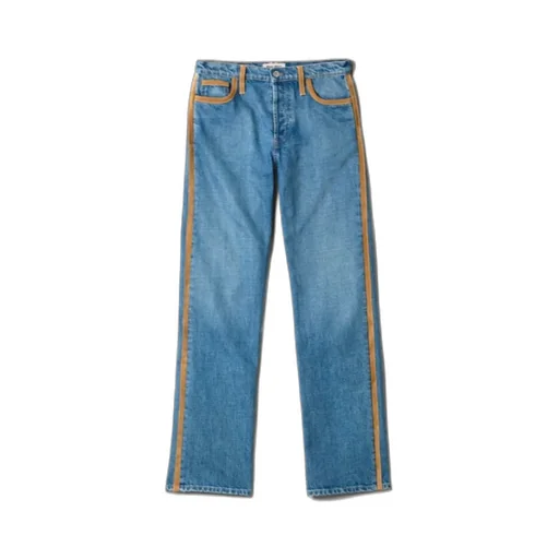 Straight-Leg Denim Jeans