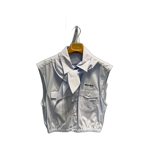 Logo-Embroidered Sleeveless Shirt