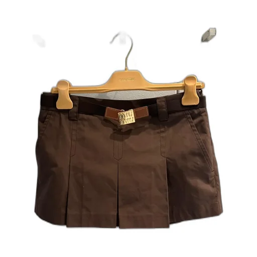 Belted Mini Skirt
