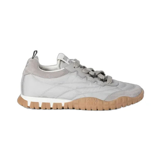 Tyre Technical Fabric And Suede Sneakers