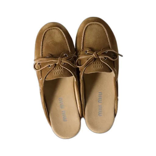 Lace-Up Flat Mules