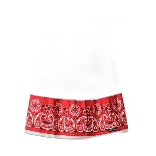 Two-Toned Poplin Skirt