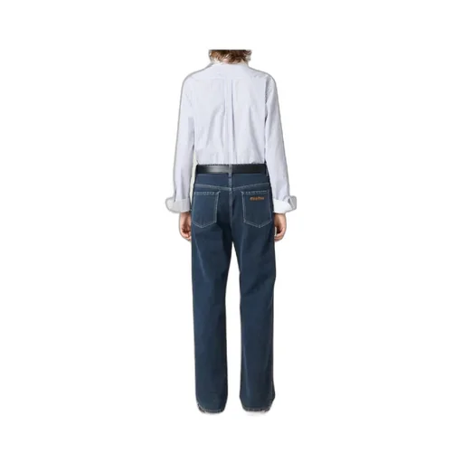 Flocked Denim Jeans