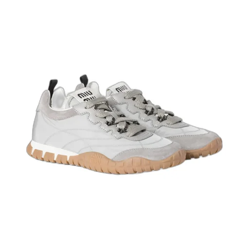 Tyre Technical Fabric And Suede Sneakers