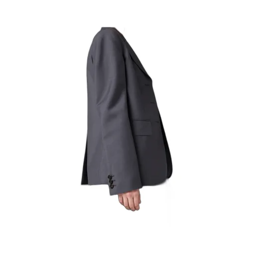 Single-Breasted Kid Mohair Jacket