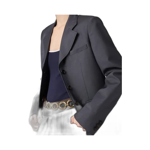 Single-Breasted Kid Mohair Jacket