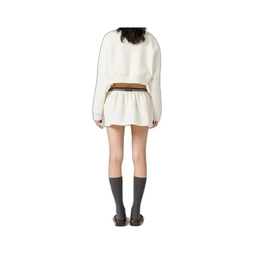 Zipped Cropped Piquet Jacket