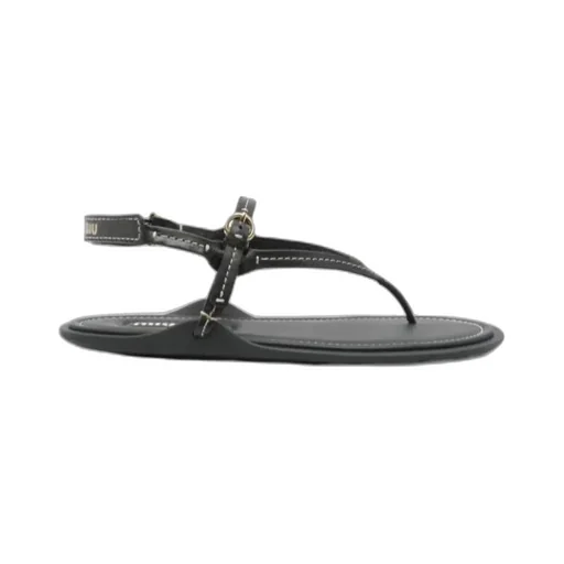 Leather Flat Sandals