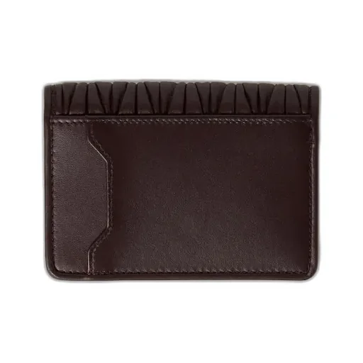 Logo-Lettering Matelassé Cardholder
