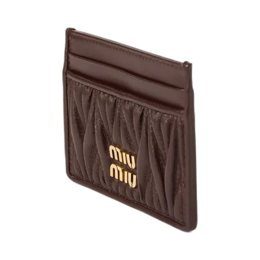 Matelassé Nappa Leather Card Holder