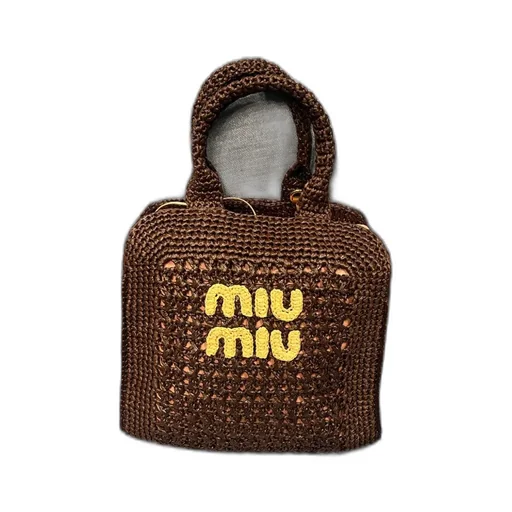 Raffia-Effect Woven Tote Bag