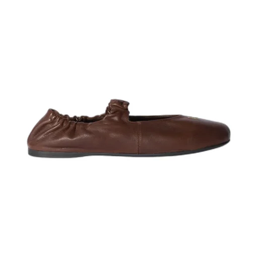 Ruches Nappa Leather Ballerinas