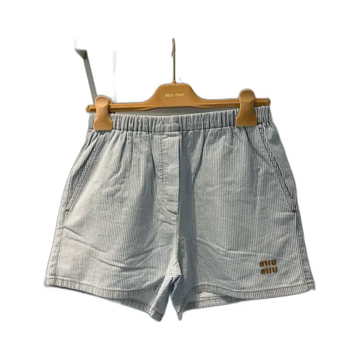 Striped Chambray Bermudas