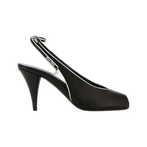 High-Heeled Slingback Sandals