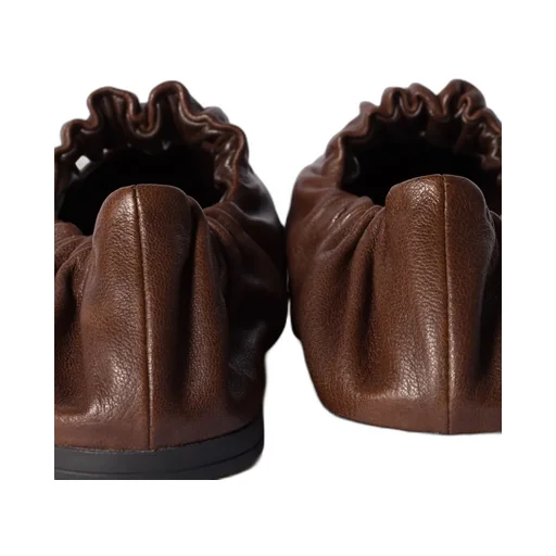 Ruches Nappa Leather Ballerinas